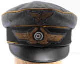 WWII GERMAN THIRD REICH LUFTWAFFE VISOR CAP