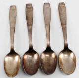 LOT OF 4 WWII GERMAN THIRD REICH RAR MARKED SPOONS