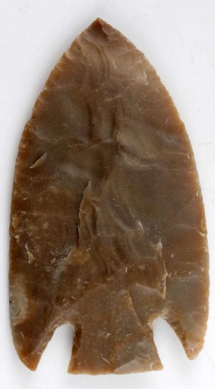 LARGE WOODLAND NATIVE AMERICAN FLINT ARROWHEAD