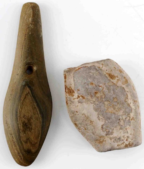 SOUTH GEORGIA FOUND WOODLAND PERIOD GORGETS