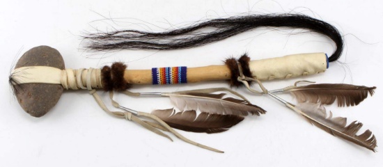 COMANCHE TRIBE NATIVE AMERICAN SKULL CRACKER