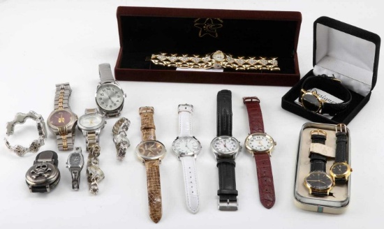 ASSORTED QUARTZ MOVEMENT WATCH LOT OF 16