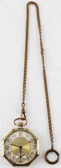 ANTIQUE SOUTH BEND STUDEBAKER POCKETWATCH 12S