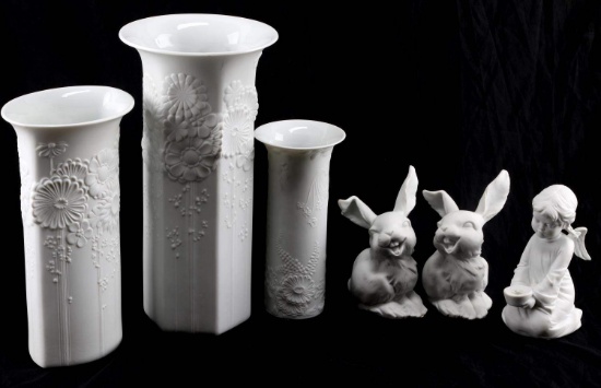 KAISER VASE 497 490 467 RABBIT 554 ANGEL 538 FIGUR