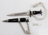WWII GERMAN 3RD REICH MINIATURE SS OFFICER DAGGER