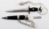 WWII GERMAN 3RD REICH MINIATURE SS OFFICER DAGGER