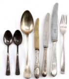 WWII GERMAN ADOLF HITLER MONOGRAM SILVERWARE LOT