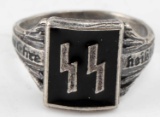 GERMAN WWII THIRD REICH WAFFEN SS TOTENKOPF RING