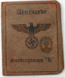 WWII GERMAN THIRD REICH SS AHNENERBE AUSWEIS
