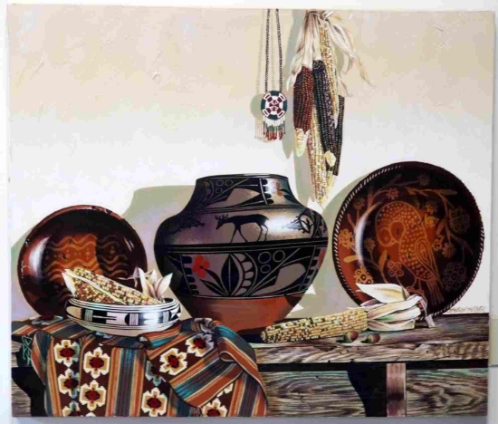 JANSON TURNER STILL LIFE NATIVE AMERICAN SOUTHWEST