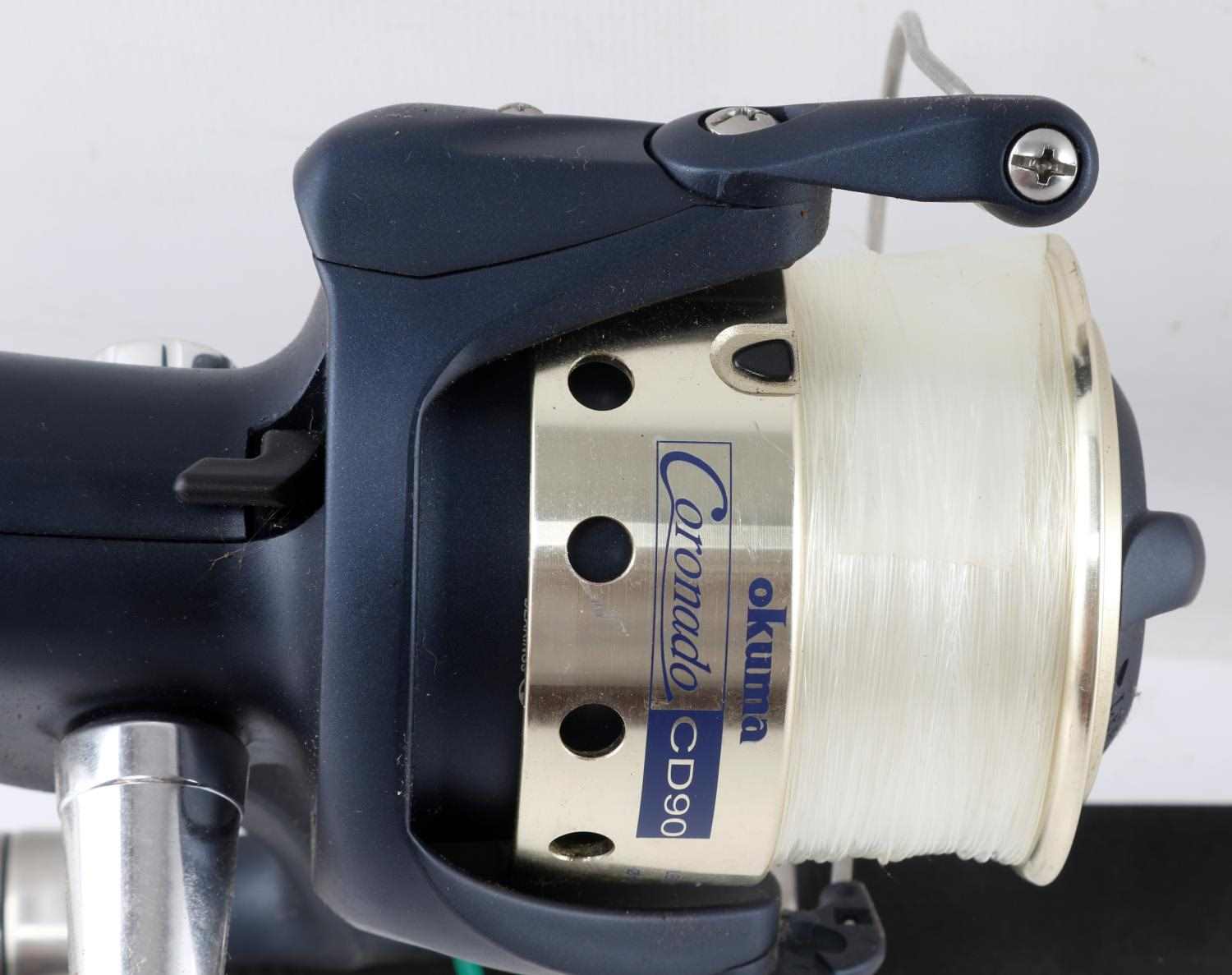 okuma cdx 65 coronado cdx spinning reel CDX-60 Baitfeeder The Okuma Coronado CDX Baitfeeder Reel features an On/Off auto trip bait feeding system Okuma Coronado CDX Spin Reel