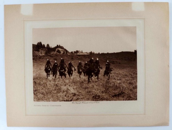 EDWARD S CURTIS PHOTOGRAVURE CHEYENNE PRINT 1910