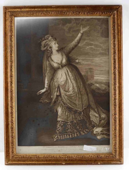 MRS SIDDONS TRAGEDY OF GRECIAN DAUGHTER ENGRAVING