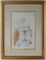 SALVADOR DALI THE KISS COLORED DRYPOINT SIGNED