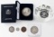 SILVER AND ANTIQUE US COIN LOT OF SIX ITEMS