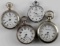 VINTAGE POCKET WATCH & STOP WATCH LOT OF 4