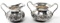 S KIRK & SON REPOUSSE STERLING CREAMER & SUGAR SET