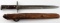 US M1892 BAYONET & PICKET PIN SCABBARD DATED 1898