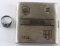 2 WWII GERMAN WAFFEN SS VIKING LOT RING & CIG CASE