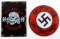 2 WWII GERMAN THIRD REICH METAL STREET SIGN LOT