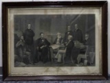 19TH CENT LINCOLN PRINT EMANCIPATION PROCLAMATION