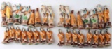 VINTAGE NATIVE AMERICAN INDIAN PORCELAIN CHESS SET