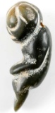 CHINESE HONGSHAN CULTURE GREEN JADE PENDANT FIGURE