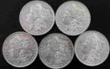 MORGAN SILVER DOLLAR NEW ORLEANS LOT OF 5 AU+