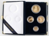 1986 GOLD AMERICAN EAGLE 4 COIN PROOF SET 1.85 OZT