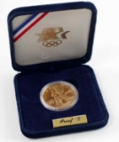 1984 S OLYMPIC COMMEMORATIVE PROOF 1/2 OZT COIN