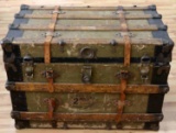 RMS LUSITANIA 1912 TAGGED STEAMER TRUNK