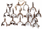 15 SINGLE ANTIQUE VAQUERO COWBOY SPURS