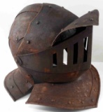 VICTORIAN SAVOYARD STYLE CLOSE HELM CAVALRY HELMET