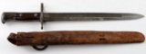 US M1892 BAYONET & PICKET PIN SCABBARD DATED 1898