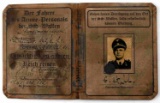 WWII GERMAN 3RD REICH WAFFEN SS DRIVER AUSWEIS ID