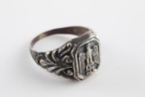 WWII GERMAN WEHRMACHT OFFICER ART DECO RING