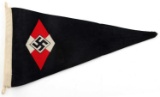 WWII GERMAN THIRD REICH HITLER JUGEND PENNANT