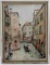 P.J. DAWSON WATERCOLOR PAINTING OF VENICE CANAL