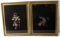 PAIR FRAMED JAPANESE FIGURAL EMBROIDERIES WOMEN