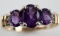 10KT YELLOW GOLD AND TANZANITE RING 1.75 TCW
