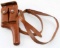 GERMAN MAUSER BROOMHANDLE P38 LEATHER HOLSTER