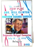 1992 DEMOCRATIC NATIONAL CONVENTION BILL CLINTON