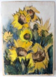 MARY RACHEL MORRISS SUNFLOWER WATERCOLOR PAINTING