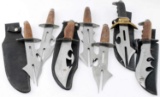 GROUPING OF 8 SHEATHED FANTASY KNIVES & DAGGERS