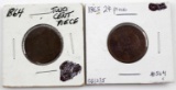 1864 & 1865 TWO CENT PIECES DISCONTINUED US COINS