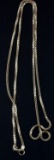 24 INCH MILOR ITALY BOX LINK 14 KT GOLD CHAIN