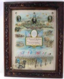 WWI US SOLDIERS RECORD LITHOGRAPH & VICTORY MEDAL