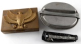 WWII US GI MESS KIT & WWI IMPERIAL GERMAN BOX