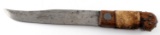 ANTIQUE HAND FORGED FUR TRADE ERA HUNTING KNIFE