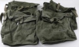 LOT OF 4 WWII MUNITIONS & AMMO GREEN CANVAS POUCH